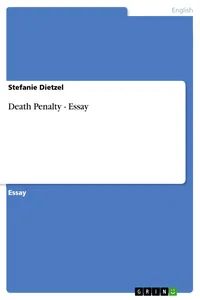 Death Penalty - Essay_cover