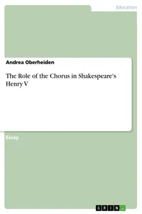 The Role of the Chorus in Shakespeare's Henry V_cover
