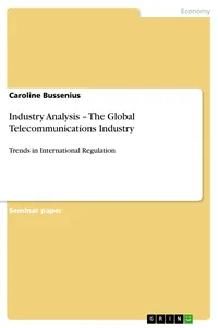 Industry Analysis – The Global Telecommunications Industry_cover