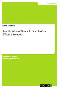 Reunification of Korea: In Search of an Effective Solution_cover