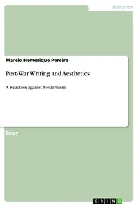 Post-War Writing and Aesthetics_cover