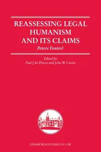 Reassessing Legal Humanism and its Claims_cover
