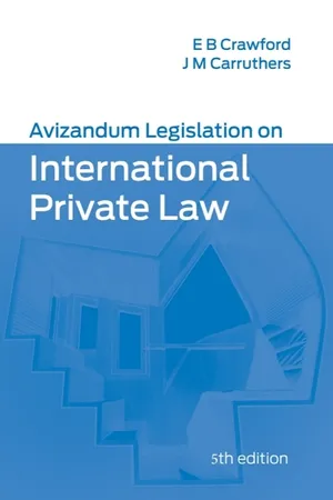 Avizandum Legislation on International Private Law