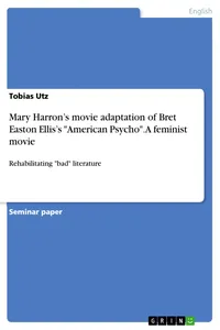 Mary Harron's movie adaptation of Bret Easton Ellis's "American Psycho". A feminist movie_cover