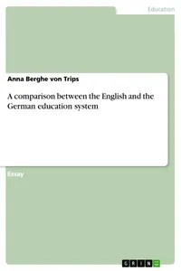 A comparison between the English and the German education system_cover