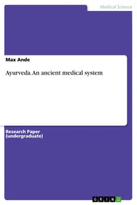 Ayurveda. An ancient medical system_cover