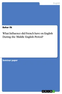 What Influence did French have on English During the Middle English Period?_cover