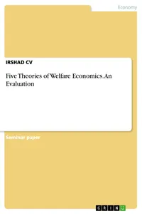 Five Theories of Welfare Economics. An Evaluation_cover
