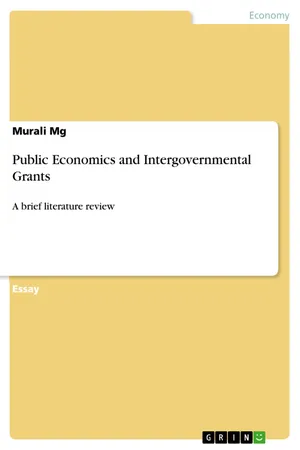 Public Economics and Intergovernmental Grants