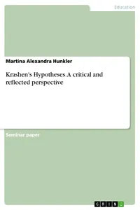 Krashen's Hypotheses. A critical and reflected perspective_cover