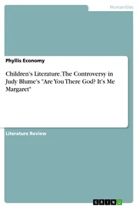 Children's Literature. The Controversy in Judy Blume's "Are You There God? It's Me Margaret"_cover