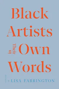 Black Artists in Their Own Words_cover