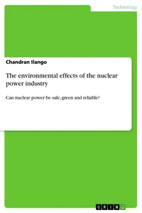 The environmental effects of the nuclear power industry_cover