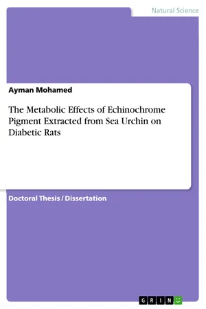 The Metabolic Effects of Echinochrome Pigment Extracted from Sea Urchin on Diabetic Rats