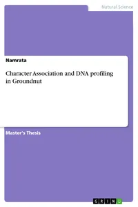 Character Association and DNA profiling in Groundnut_cover