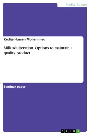 Milk adulteration. Options to maintain a quality product