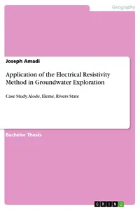 Application of the Electrical Resistivity Method in Groundwater Exploration_cover