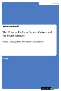The 'Post-' as Prefix in Popular Culture and the Social Sciences_cover