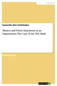 Mission and Vision Statements in an Organization. The Case of the ING Bank_cover