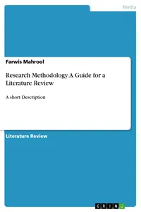 Research Methodology. A Guide for a Literature Review_cover