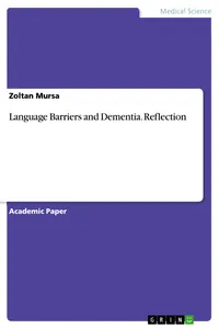 Language Barriers and Dementia. Reflection_cover