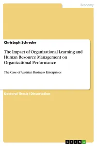 The Impact of Organizational Learning and Human Resource Management on Organizational Performance_cover