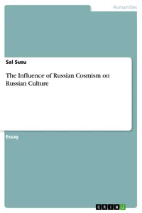 The Influence of Russian Cosmism on Russian Culture_cover