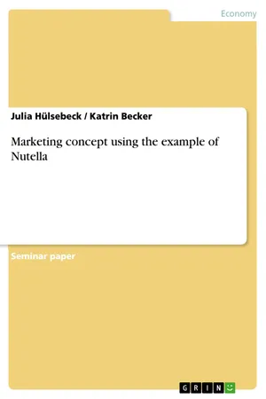 Marketing concept using the example of Nutella
