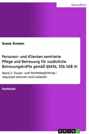 Personen- und Klienten-zentrierte Pflege und Betreuung (Zusatzqualifizierung für Präsenz- und Betreuungskräfte gemäß §§43b, 53b SGB XI)