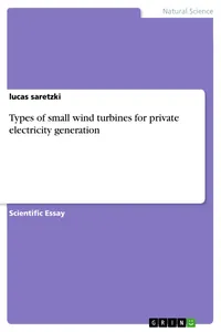 Types of small wind turbines for private electricity generation_cover