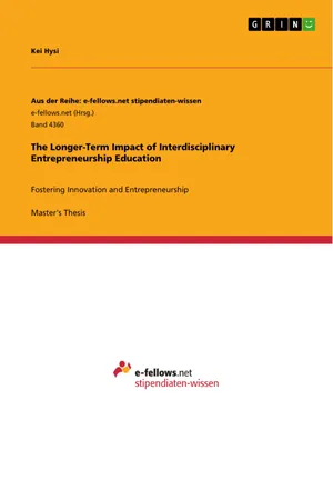 The Longer-Term Impact of Interdisciplinary Entrepreneurship Education
