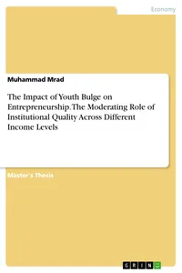 The Impact of Youth Bulge on Entrepreneurship. The Moderating Role of Institutional Quality Across Different Income Levels_cover