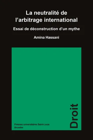 La neutralité de l'arbitrage international