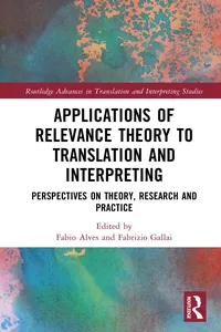 Applications of Relevance Theory to Translation and Interpreting_cover