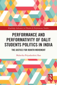 Performance and Performativity of Dalit Students Politics in India_cover