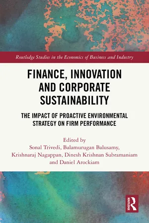 Finance, Innovation and Corporate Sustainability