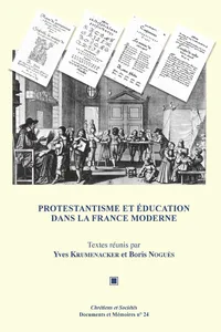 Protestantisme et éducation dans la France moderne_cover