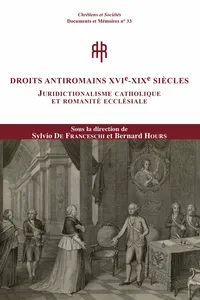Droits antiromains XVIe-XXIe siècles_cover