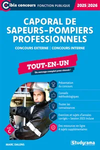 Caporal de sapeurs-pompiers professionnels - Tout-en-un - Catégorie C - Édition 2025-2026_cover