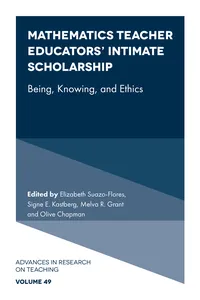 Mathematics Teacher Educators' Intimate Scholarship_cover