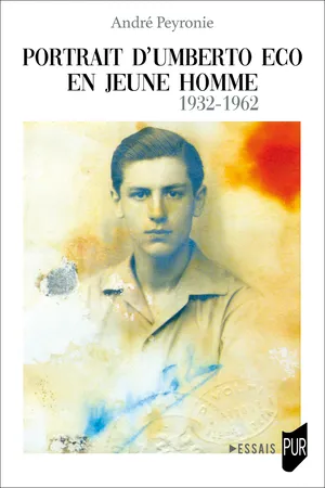 Portrait d’Umberto Eco en jeune homme