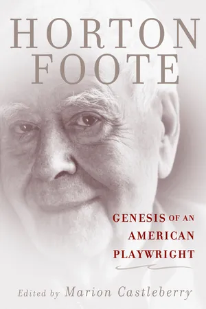 Genesis of an American Playwright