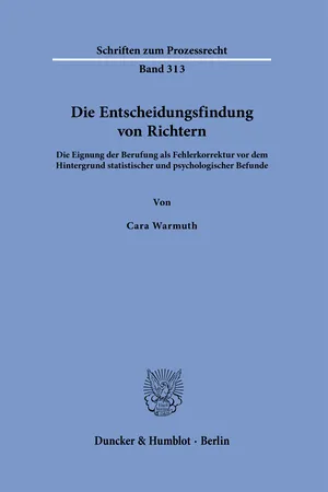 Die Entscheidungsfindung von Richtern