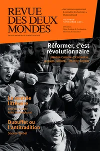 Revue des Deux Mondes octobre-novembre 2013_cover