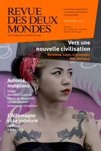 Revue des Deux Mondes septembre 2013_cover