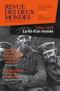 Revue des Deux Mondes janvier 2014_cover