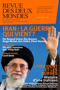 Revue des Deux Mondes septembre 2018_cover
