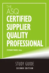 The ASQ Certified Supplier Quality Professional Study Guide_cover