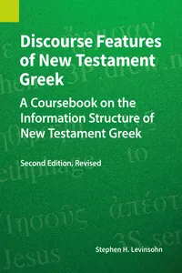 Discourse Features of New Testament Greek_cover