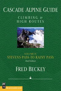 Cascade Alpine Guide; Stevens Pass to Rainy Pass_cover